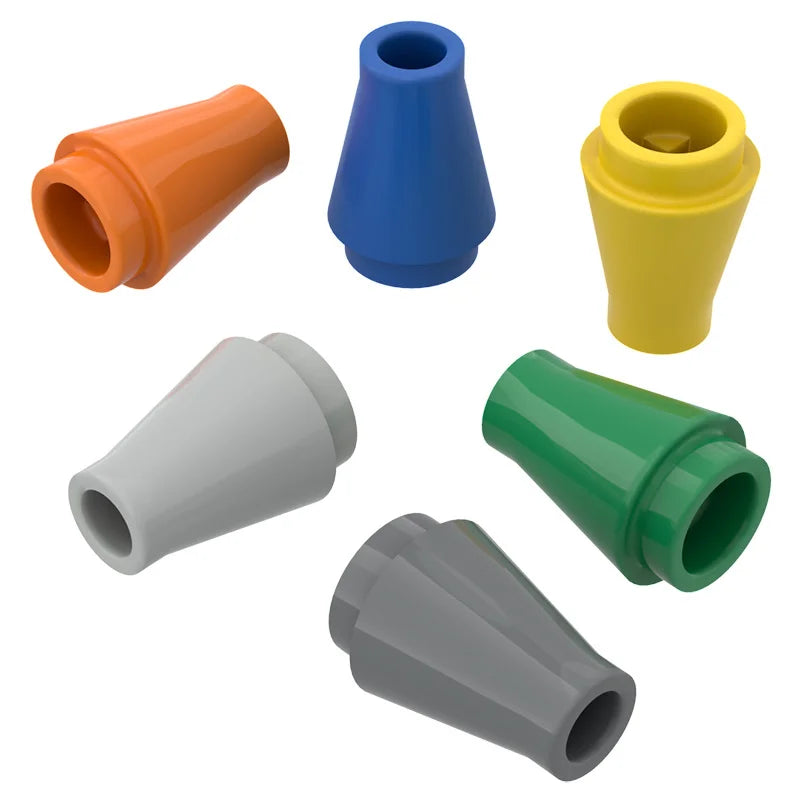 10PCS 59900 4589 1x1 Cone Block Moc Building Loose Parts Compatible with Brick DIY Children's Toy Assembly Gift