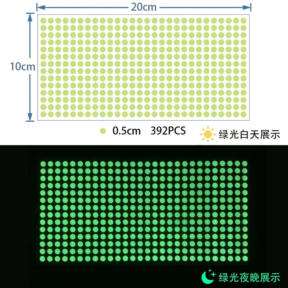 Luminous Dots Glow Wall Sticker Fluorescent Home Kid'S Room Diy Self-Adhesive Decorative Glow In The Dark Decals 2026 Christmas