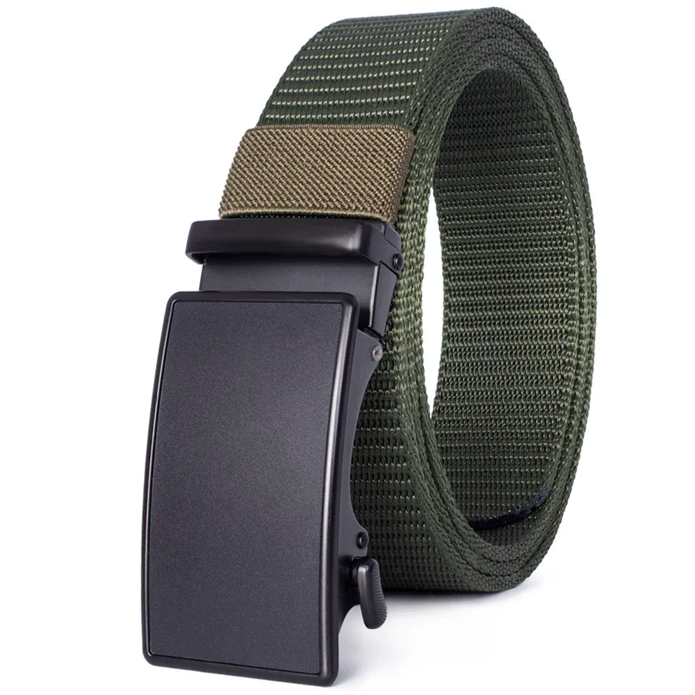 Automatic Buckle Light Comfortable Nylon Military Belt Outdoor Hunting Multifunctional Tactical Canvas Belt High Quality Men Bel