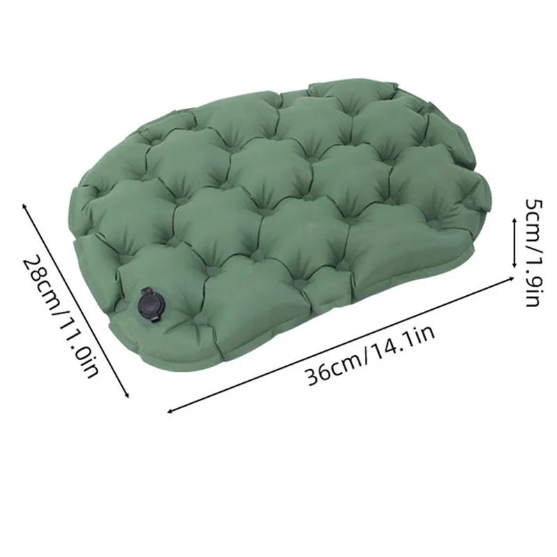 Portable Inflatable Outdoor Moisture-Proof Seat Cushion Travel Camping Sitting Pad Foldable Mattress Seat for Home Office
