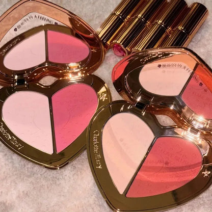 Charlotte Tilbury Brightening Oil-control Powder Compact Delicate And Long-lasting Silky Dual-color Blush To Contour The Face