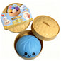 Colorful Dumpling Squishes Stress Balls Fidget Sensory Toys Simulation Food Squishies Bun with Steamer Squeeze Dough Ball Gifts