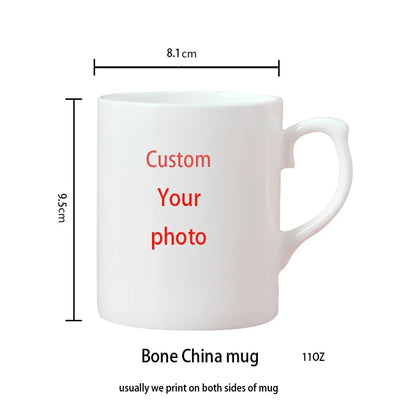 Customize Photo Black Coffee Mug - Personalized Dog Cat Familay Lover Photos Cup Tea Cup with Names Mothers' Day Surprised Gift