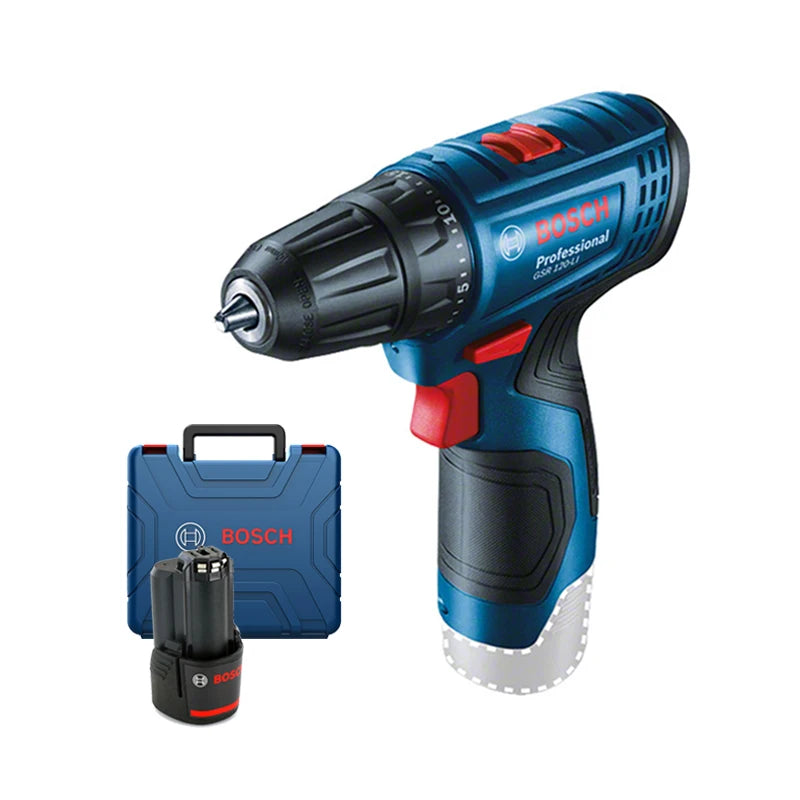 Bosch Electric Drill GSR 120-LI 12V Rechargeable Cordless Multi-function Home DIY Screwdriver Power Tool Sets