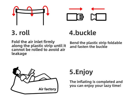 Outdoor Portable Inflatable Sofa Foldable Beach Park Inflatable Bed Grassland Music Festival Camping Supplies Birthday Gift