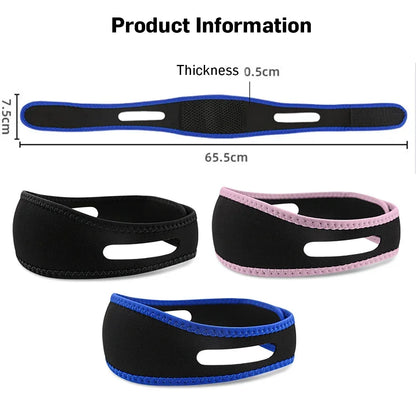 1pc Anti Snore Chin Strap Stop Snoring Snore Belt Sleep Apnea Chin Support Straps for Woman Man Health Care Sleeping Aid Tools
