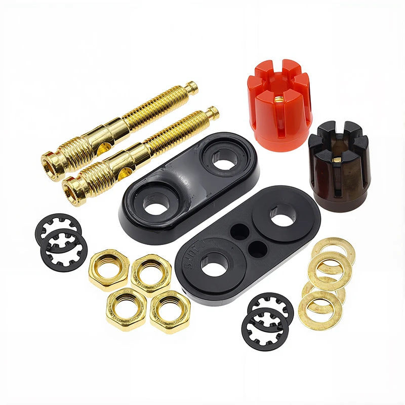Professional Dual Female Banana Socket Binding Post Speaker Connector for Audio Amplifiers