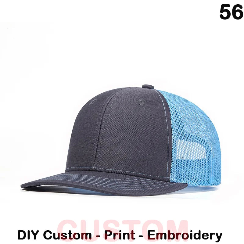 Fedoryn Custom Embroidery Baseball Cap for Men and Women DIY Design Mesh Cap LOGO Print Hat Quality Truck Hat Wholesale Unisex