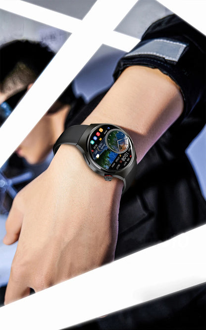 LIGE Men's Smart Watch Outdoor Sports Watches Heart Rate Blood Oxygen Monitoring Motion Trajectory Bluetooth Call Smartwatch