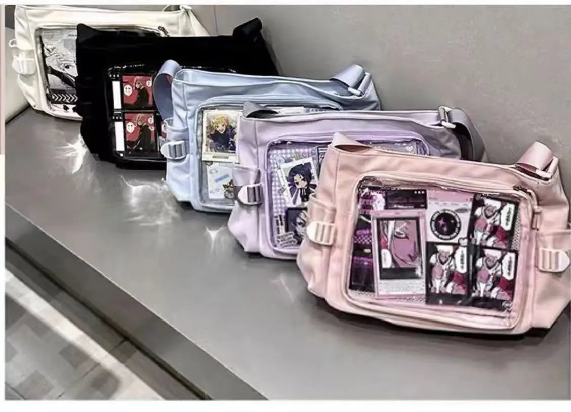 Daily Versatile Y2k Ulzzang Ita Bag One Shoulder Class Crossbody School Bag Harajuku Girls' Large Capacity Casual Itabag