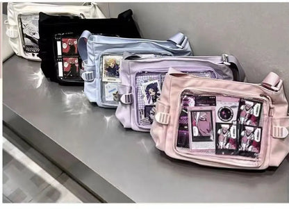 Daily Versatile Y2k Ulzzang Ita Bag One Shoulder Class Crossbody School Bag Harajuku Girls' Large Capacity Casual Itabag