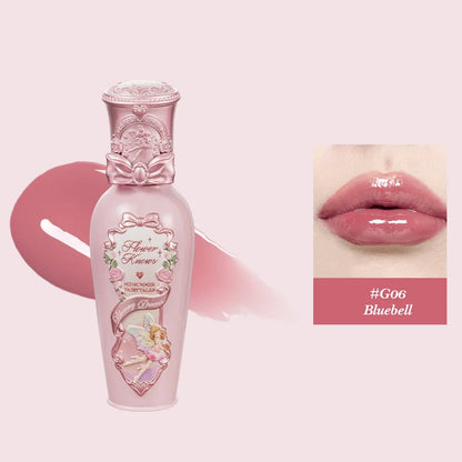 Flower Knows Full Collection Lip Gloss Tinted Lip Oil Vegan Hydrating Lip Makeup for Women Girls Non Sticky Moisturizing Shine