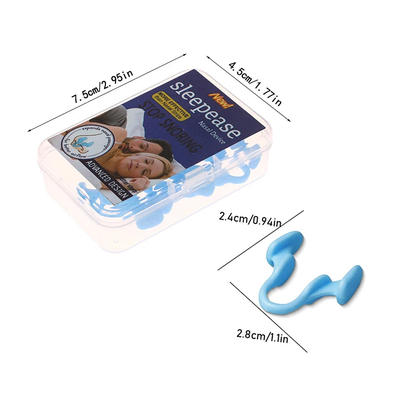 Anti Snore Nasal Dilator Stop Snoring Silicone Nose Clip Sport Easy Breath Nasal Clip Stop Snoring Aid Device Improve Sleeping