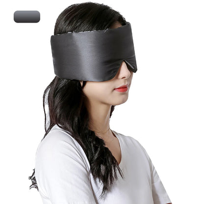 100% Sleeping Mask Mulberry Silk Eyepatch Blocking Light Eyemask Eyeshade Soft Padded Slaapmasker Travel Sleeping Aid