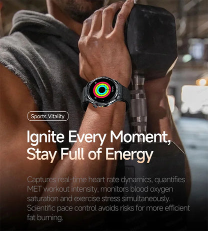 Smartwatch ECG High-End dla mężczyzn Ciśnienie krwi Lipidy Tlen we krwi Analiza ciała Kwas moczowy Monitor Zdrowia Smartwatch dla mężczyzn i kobiet