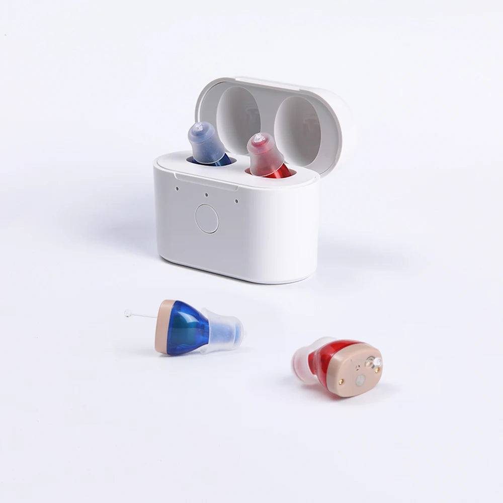Invisible Rechargeable Sound Amplifier C400 Best Hearing Aids for Deafness Elderly Adjustable Micro Hearing Aid