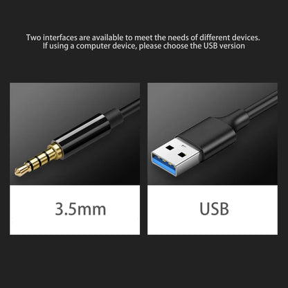 USB/3.5mm Jack Microphone Speech Speakers 3.5mm Plug Wired Desktop Microphones For PC Computer Laptop Notebook Loud Speaker
