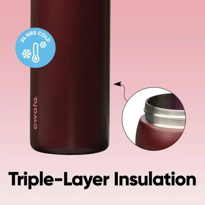 Owala FreeSip Insulated Stainless Steel Water Bottle with Straw, BPA-Free Sports Water Bottle, Great for Travel, 32 Oz