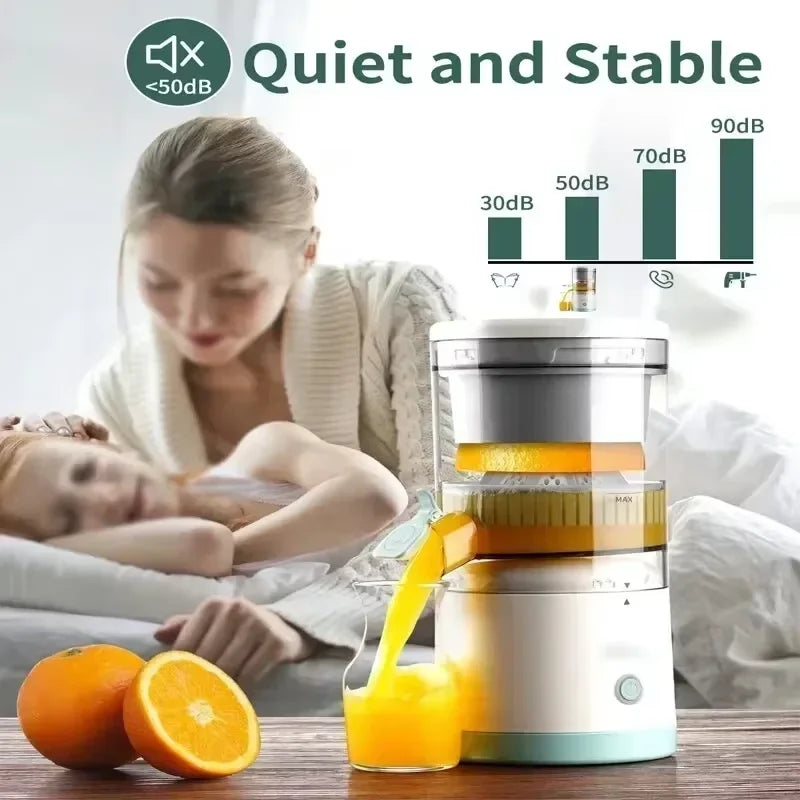 HOMEFISH Electric Juicer Juice Cup Citrus Orange Squeezer USB Charging Kitchen Fruit Juicer Blender Separator Press Machine