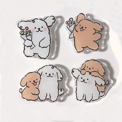 Custom Acrylic Phone Grip Round Foldable Cartoon Photo Customized Logo Anime Hologram Personalized Mobile Clear Phone Holder