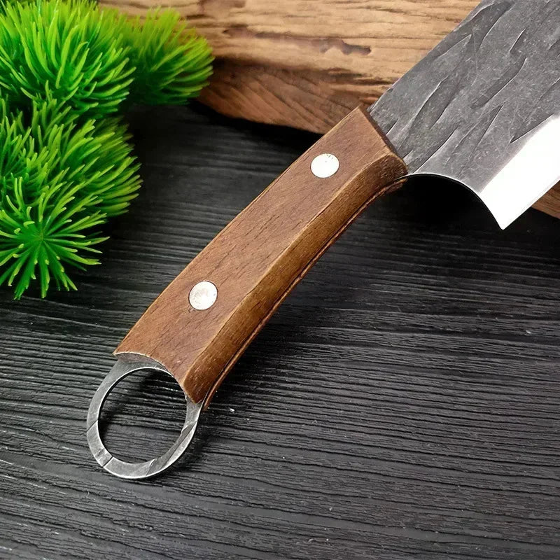 Handmade Forged Chinese Cleaver Knife Ultra Sharp Slicing Filleting Knives Chef Knife for Meat Vegetable Kitchen Cooking Tools