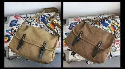 Canvas Large Capacity Mens Casual Handbags Vintage Shoulder Messenger Bag Leisure Student Satchel Package Bolsos Crossbody Bags