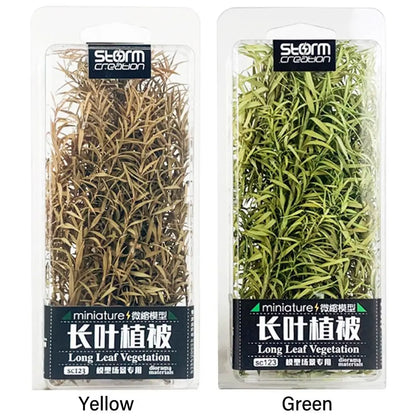 Sand Table Vegetation Long Leaf Grass Cluster Miniature Reed Scene Model Railway Scenery Micro Landscape DIY Accessories