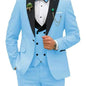 3 Pieces Men's Wedding Suits Formal Groom Tuxedo Slim Fit Business Blazer Double Breasted Vest Pants Set for Party