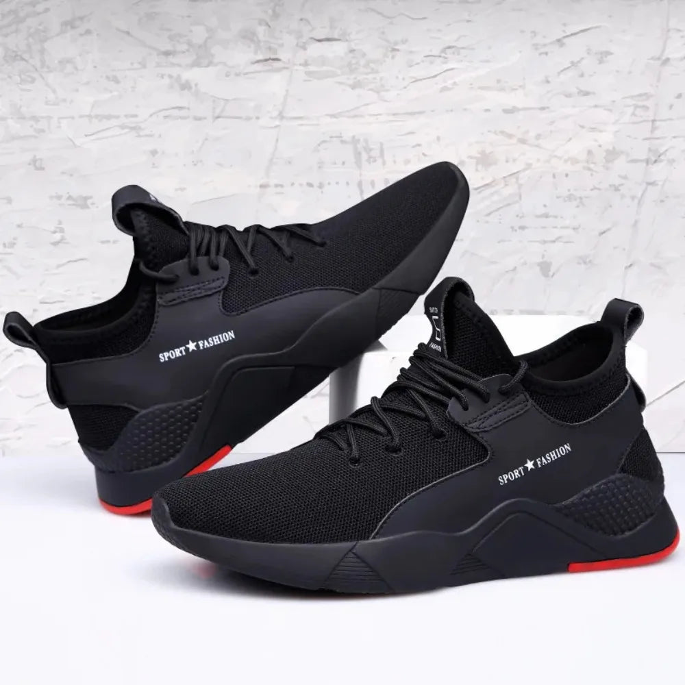 Breathable Mesh Summer Men Platform Sneakers Lightweight Casual Loafers Shoes for Running Tennis Hiking Outdoor Daily Wear