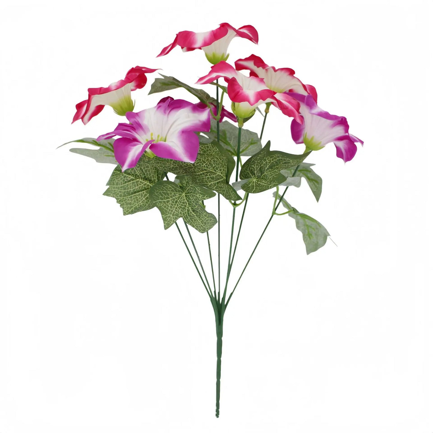 1/3/6pcs Artificial Petunia Flowers UV Resistant Silk Flower Look Real Fake Flowers for Outdoor Home Garden Balcony Decoration