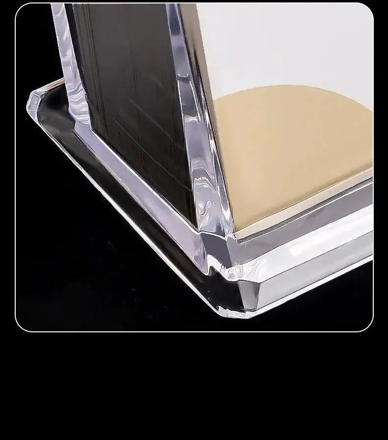 Business Card Stand Creative Transparent Acrylic Card Storage Box Business Large Capacity Card Box