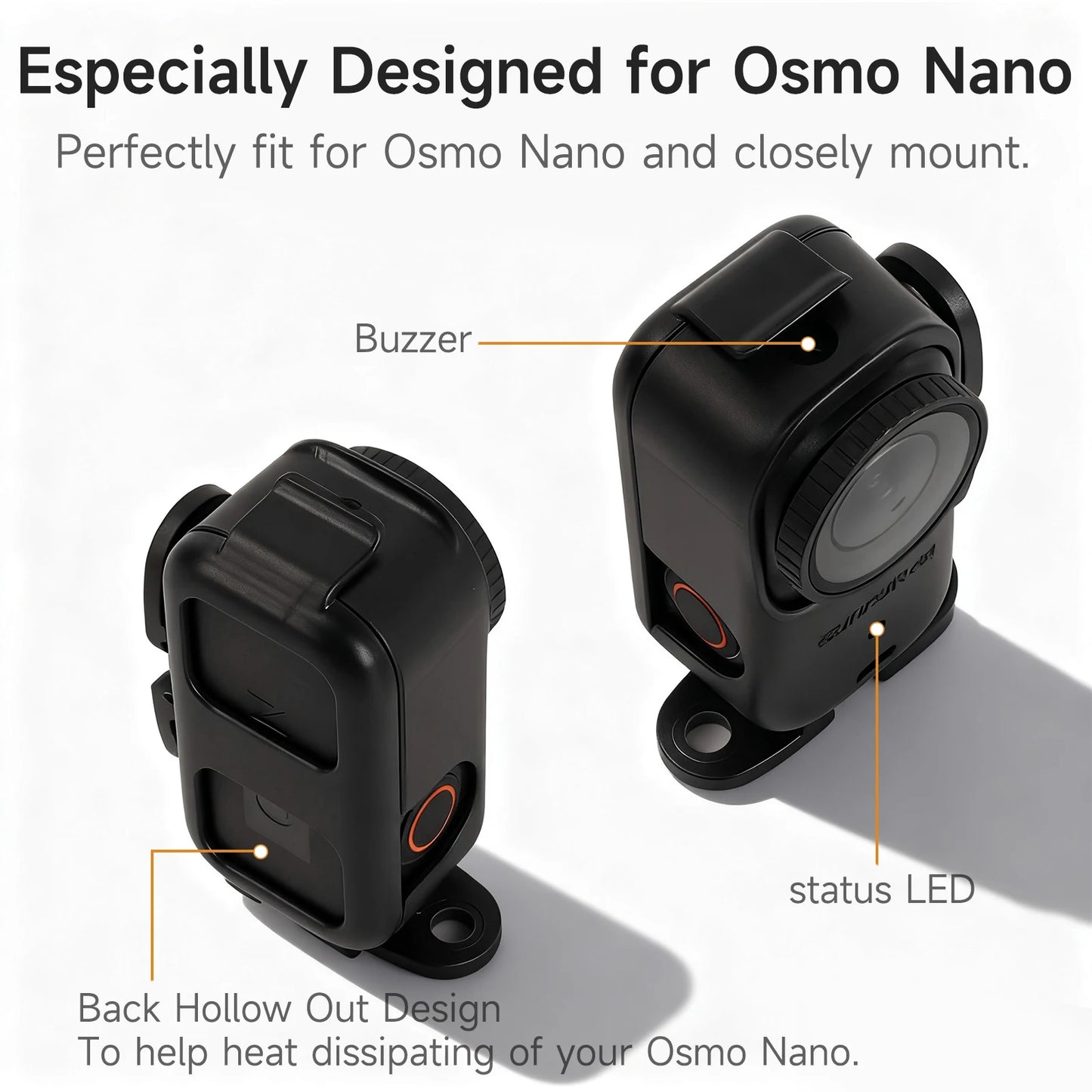 Sunnylife Accessories For DJI Osmo Nano Backpack Clip Magnetic Holder Mount Len Case Bag Protection Expansion Bracket Silicone