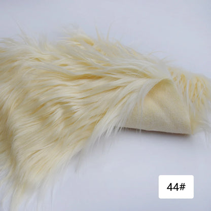 8cm Pile Length Imitation Fur Fabric Diy Cosplay Clothing Hairy Fur Fabric Bundle Long Hair Plush Fabrics By Meters Liquidations