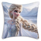 Cute Cartoon Frozens Elsas Pillow Covers Cartoon Sofa Decorative Home Double-sided Printing Short Plush Cute Cushion Cover