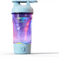 Electric Shaker Bottle, 25Oz Blender Bottles for Protein Mixes, Portable USB C Rechargeable Pulse Protein Shake Bottle, BPA Free