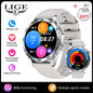 LIGE Micro Physical Examination ECG Smart Watch Men Bluetooth Call Heart Rate Blood Pressure Oxygen Health Smartwatch 2025 New