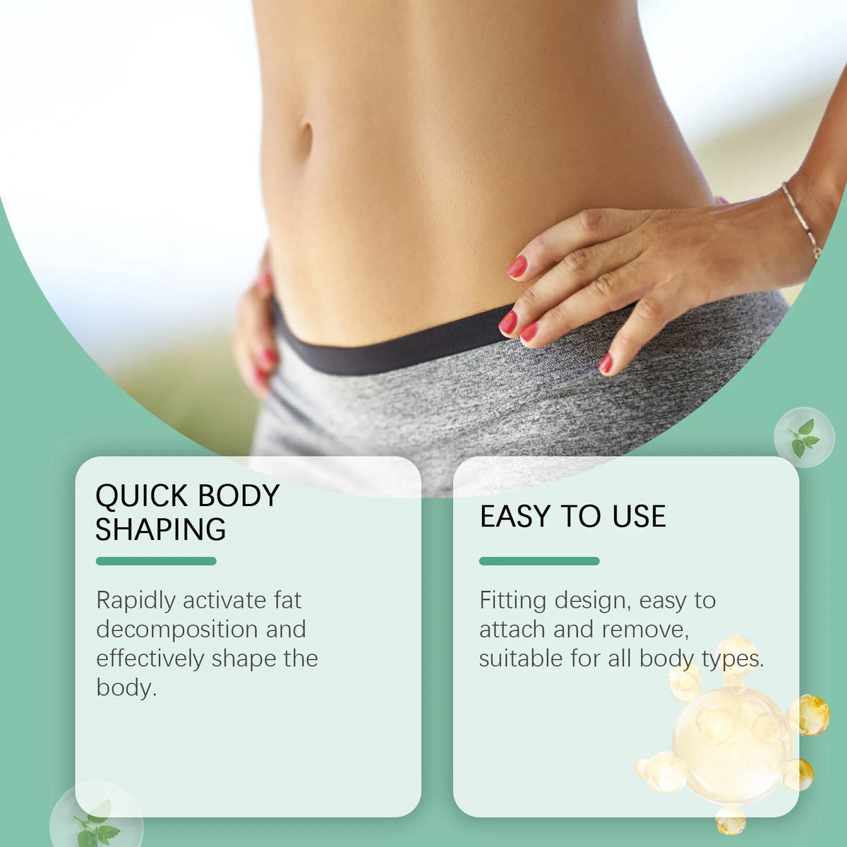 Herbal Navel Patch Promote Metabolism Burn Fat Improve Gastrointestinal Circulation Eliminate Edema Body Detoxification Stickers