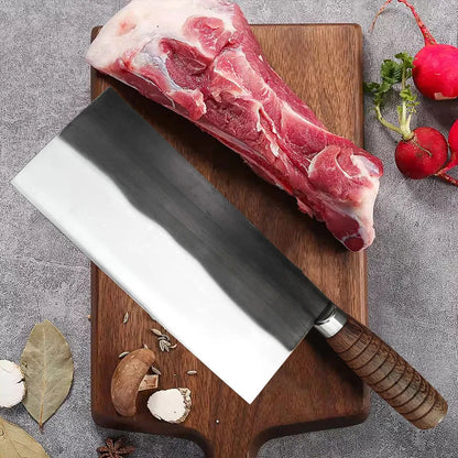 Handmade Forged Chinese Cleaver Knife Ultra Sharp Slicing Filleting Knives Chef Knife for Meat Vegetable Kitchen Cooking Tools