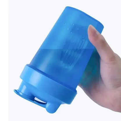 1-7PCS Shaker Bottles Sport Water Cups Whey Protein Powder Mixer Bottle Fitness Gym Shaker Outdoor Portable Plastic Drink Cup