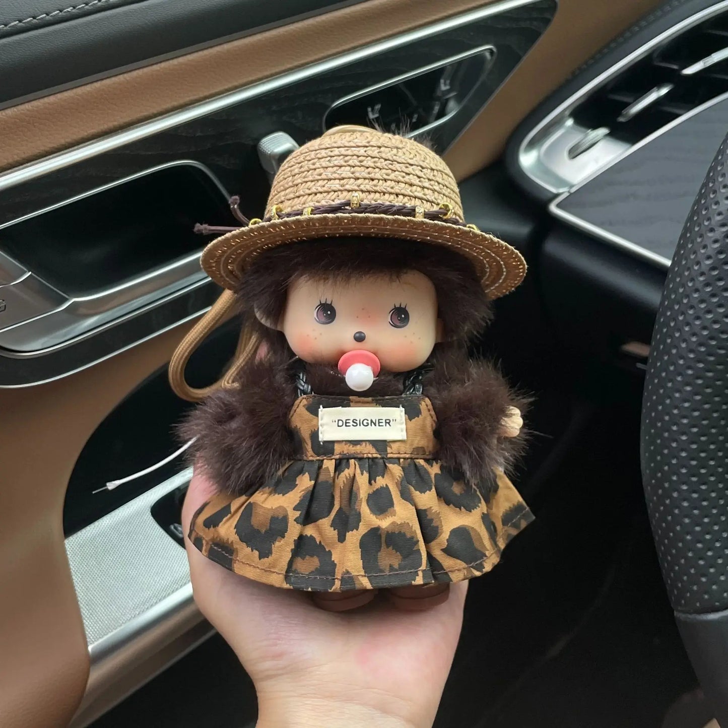 15cm Monchhichi Cute Little Monkey Diy Outfit Change Doll Multiple Styles Exquisite Backpack Pendant Keychain Toy Periphery Gift