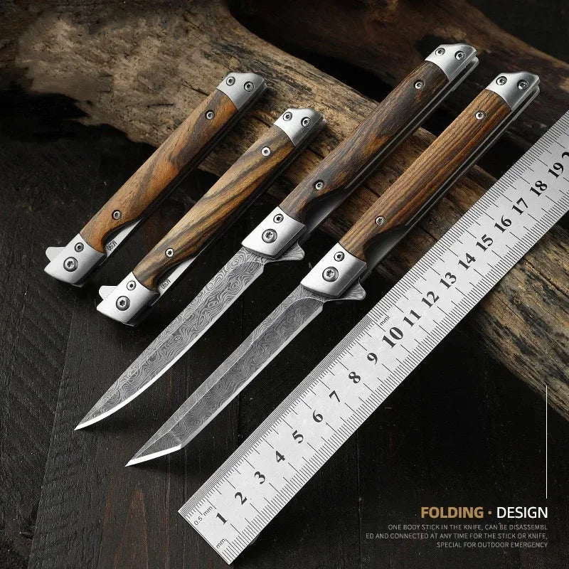 Multi-functional folding knife, convenient small knife for outdoor camping, high-hardness fruit knife