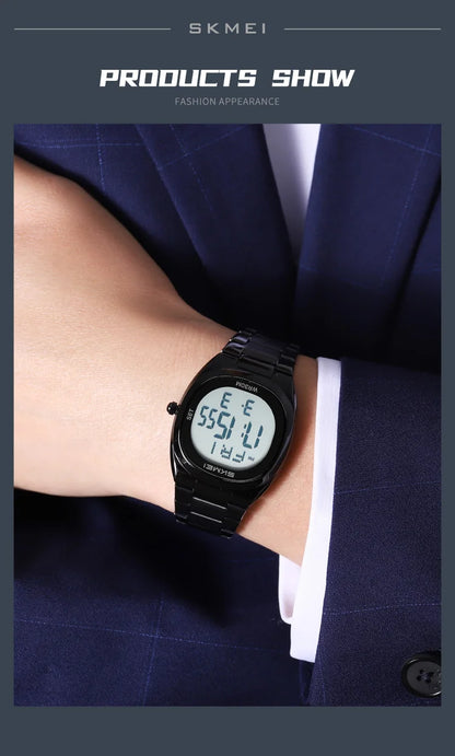 SKMEI 2419 Fashion Electronic Watch Multifunctional Luminous Calendar Alarm Clock Sports Simple Business Digital Watches for Man