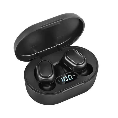 E6S Bluetooth 5.3 TWS Earbuds Noise Cancelling Wireless Headphones, HD Mic, Deep Bass, One-Step Pairing for Gaming & Calls