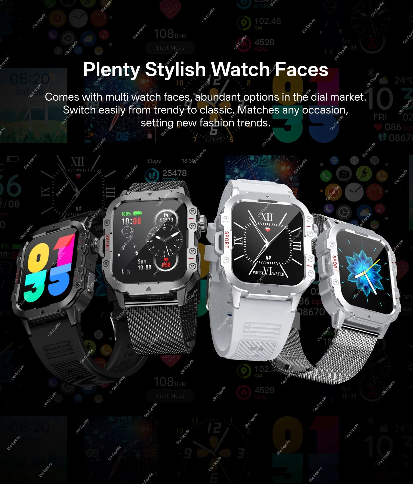 2026 Military Outdoor Smart Watch Men's GPS Flashlight Bluetooth Call 2.01" AMOLED Screen 3ATM Waterproof Sports Smartwatch Hw12