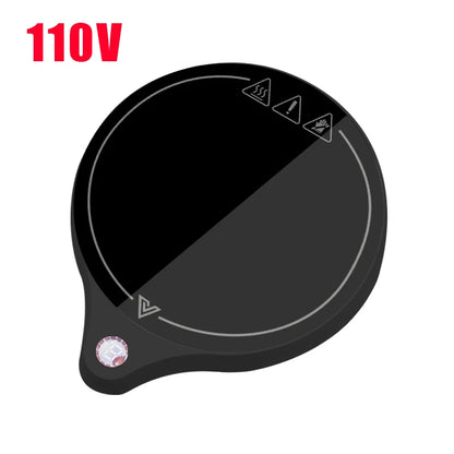 200W Mug Warmer Cup Heater with 5 Gear Settings 100°C Tea Coffee Milk Heating Pad for Hot Beverages 110V/220V