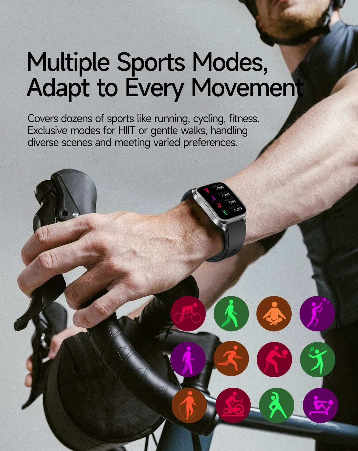 GUHUAVMI New Laser Therapy ECG+PPG Smart Watch Health Monitor Blood Lipids Uric Acid Heart Rate Tracking Monitoring Smartwatches