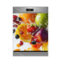 Water Splash Delicious Fruit Printed Dishwasher Sticker Wallpaper Kitchen Waterproof Dishwashing Cabinet Cover Decal Poster