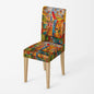 Home chair cover Oil painting style kitchen chairs Coversadjustable dining elastic fabricchairs covers chair cover for wedding