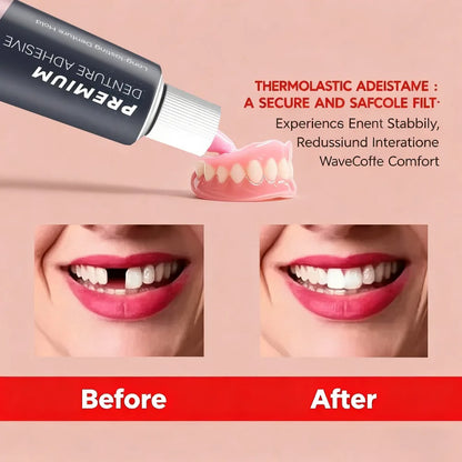 Comfort Denture Adhesives Glue Teeth Care Thermoplastic Denture Silicone Reline Kit Adhesive Cushion Friction Fixed Dentures.