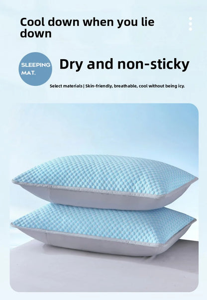 1pc-Summer Cool Bean Pillowcase - Breathable Air Conditioning Pillow Cover for Hot Sleepers No Insert Included 48 x 74cm